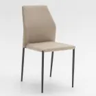 Esszimmerstuhl Sitzen in Mikrofaser Made in Italy, 2 Stück - Camelia Viadurini