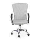 Bürostuhl mit Armlehnen aus Stahl und farbigem Polyester - Barberina Viadurini