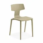 Stapelbare Stühle aus Polypropylen im Freien Hergestellt in Italien, 4 Stück - Claribel Viadurini