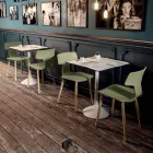 Made in Italy Esszimmerstühle aus Holz und Polypropylen, 2 Stück - Klee Viadurini