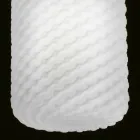 Selene Domino mundgeblasene Glas Pendelleuchte Ø21 H 27/140 cm Viadurini