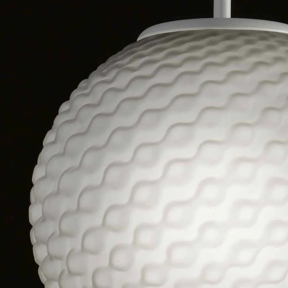 Selene Domino handgefertigter Lüster aus geblasenem Glas Ø27 H 27 / 140cm Viadurini