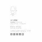 Selene Forever Leuchte Ø24 H41cm, weißes geblasenes Glas made in Italy Viadurini