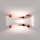 Selene Ionica Applikation 32x10 H16cm in Stahl und Glas made in Italy Viadurini