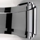 Selene Ionica Wandleuchte aus Italien, 30x10 H16cm, Glas und Stahl Viadurini