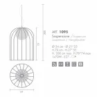 Selene Kluvì mundgeblasene Glas Pendelleuchte Ø54 H 70 / 200cm Viadurini