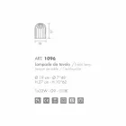 Selene Kluvì geblasene Glas- und Metalllampe Ø19 H 27cm Viadurini