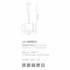 Selene Papiro Pendelleuchte Made in Italy Ø46 x H 140 cm Viadurini