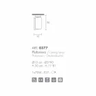 Selene Papiro Deckenlampe in Kristall Ø15 H30cm, hergestellt in Italien Viadurini