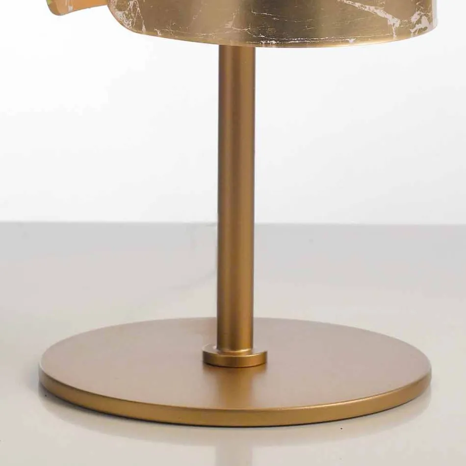 Selene Papiro Design Tischlampe in Kristall Ø15 H38cm Viadurini