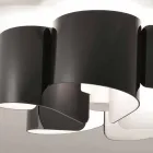 Selene Papiro Deckenleuchte in modernem Kristall Ø65 H28cm, made in Italy Viadurini