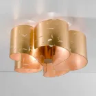 Selene Papiro Deckenleuchte in modernem Kristall Ø65 H28cm, made in Italy Viadurini