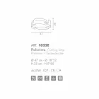 Selene Vultur Deckenleuchte aus Stahl Ø47 H 25cm Viadurini