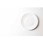 Set mit 24 weißen Porzellantellern im klassischen Design - Romilda Viadurini