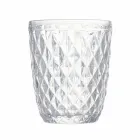 Glasset aus farbigem und geschnitztem Glas Wasser 12-teilig - Brillo Viadurini