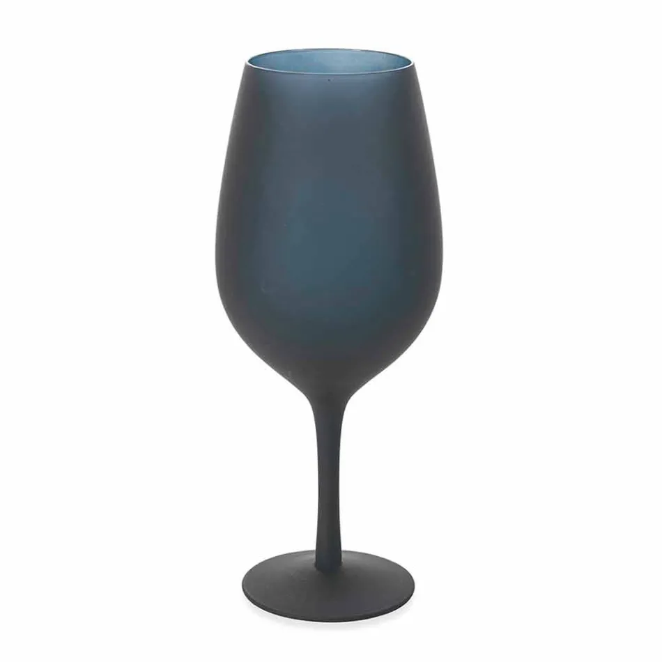 Rot- oder Weißweinbecher Set aus farbigem Glas, 12 Stück - Rand Viadurini