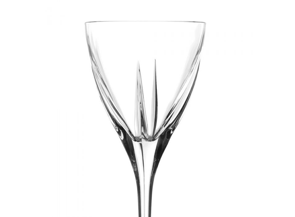 Kristall Weinglas Set Eco Farbig oder Transparent 12 Stück - Amalgam Viadurini