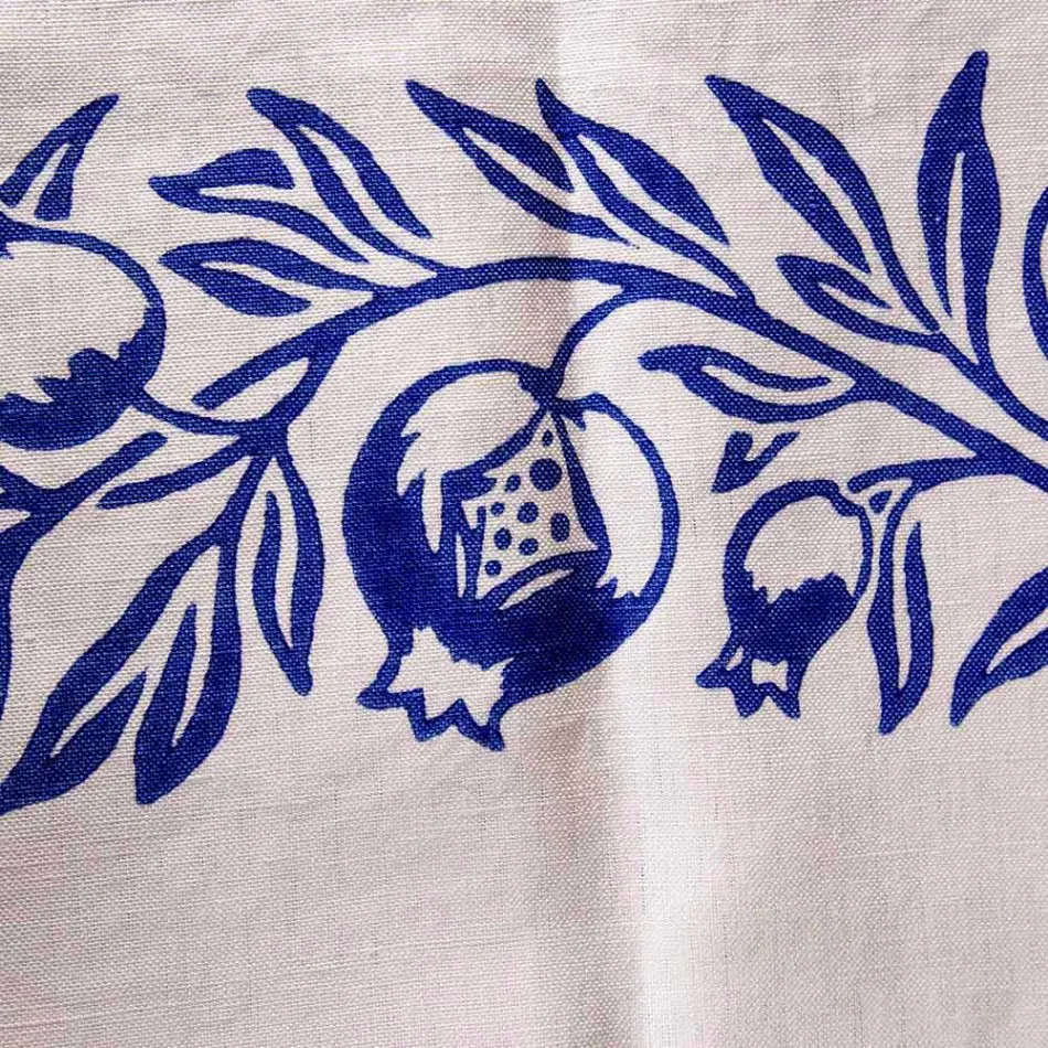 Italienischer Handwerker-Frühstücksservice Handabdruck auf alten Stoffen - Marken Viadurini