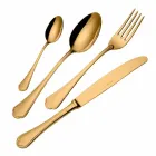 Komplettes Set Luxus Design Edelstahl Besteck 24 Stück - Boss Viadurini