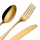 Komplettes Set Luxus Design Edelstahl Besteck 24 Stück - Boss Viadurini