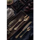 Komplettes Set Luxus Design Edelstahl Besteck 24 Stück - Boss Viadurini