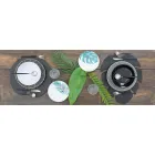 Full-Service-Besteck aus schwarzem Stahl Modernes Design 24 Stück - Calamo Viadurini