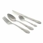 Full-Service-Besteck in Satin Stahl Design 24 Stück - Fantasiapos1 Viadurini