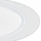 Modernes weißes Porzellan Oval Design Servierset 2 Stück - Teleskop Viadurini