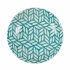 Kompletter Tischservice aus farbigem Porzellan 18 Stück - Indonesien Viadurini