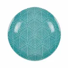 Kompletter Tischservice aus farbigem Porzellan 18 Stück - Indonesien Viadurini