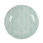 Kompletter Tischservice aus farbigem Porzellan 18 Stück - Indonesien Viadurini