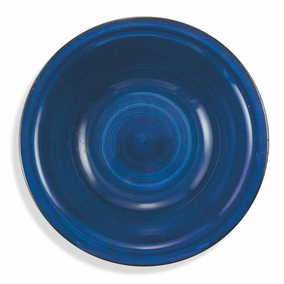 Geschirr mit farbigen Tellern 18 Stück in modernem Steinzeug - Abruzzen Viadurini