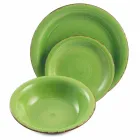 Geschirr mit farbigen Tellern 18 Stück in modernem Steinzeug - Abruzzen Viadurini