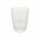 Set mit 6 modernen Farbglas-Designgläsern für Wasser - Botswana Viadurini