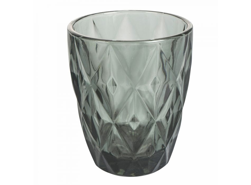12-teiliges Wasserglasservice aus farbigem Glas - Artemisia