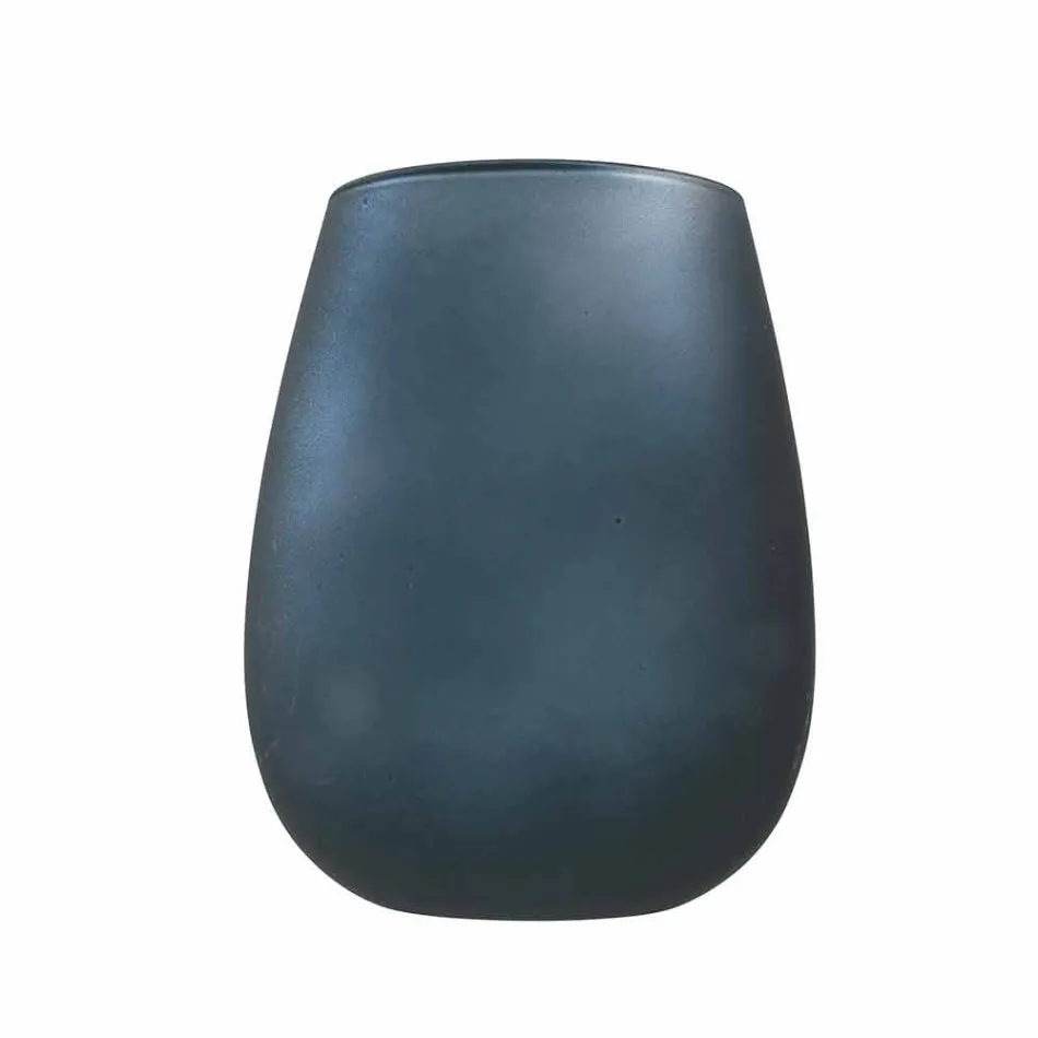 Modernes farbiges Glas Wasserglas Set, 12 Stück - Rand Viadurini