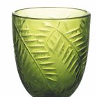 Becherset aus transparentem oder grünem Glas mit Dekoration 12 Stück - Tropeo Viadurini