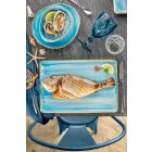 Set mit 16 modernen Design-Gerichten aus elegantem farbigem Steinzeug - Simba Viadurini