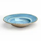 Set mit 16 modernen Design-Gerichten aus elegantem farbigem Steinzeug - Simba Viadurini