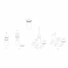 Cocktailservice Aperitif-Accessoires aus Marmor, Holz, Stahl - Norman Viadurini