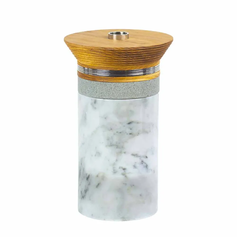 Cocktailservice Aperitif-Accessoires aus Marmor, Holz, Stahl - Norman Viadurini