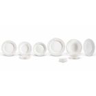 Set mit 27 eleganten weißen Porzellan-Designplatten - Gimignano Viadurini