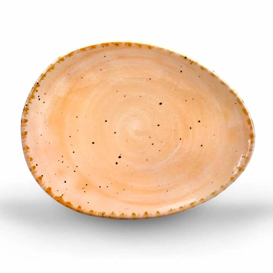 12 Stück Vorspeisenteller Service in farbigem Steinzeug von modernem Design - Simba Viadurini