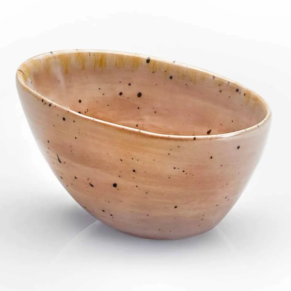 12 Stück Vorspeisenteller Service in farbigem Steinzeug von modernem Design - Simba Viadurini