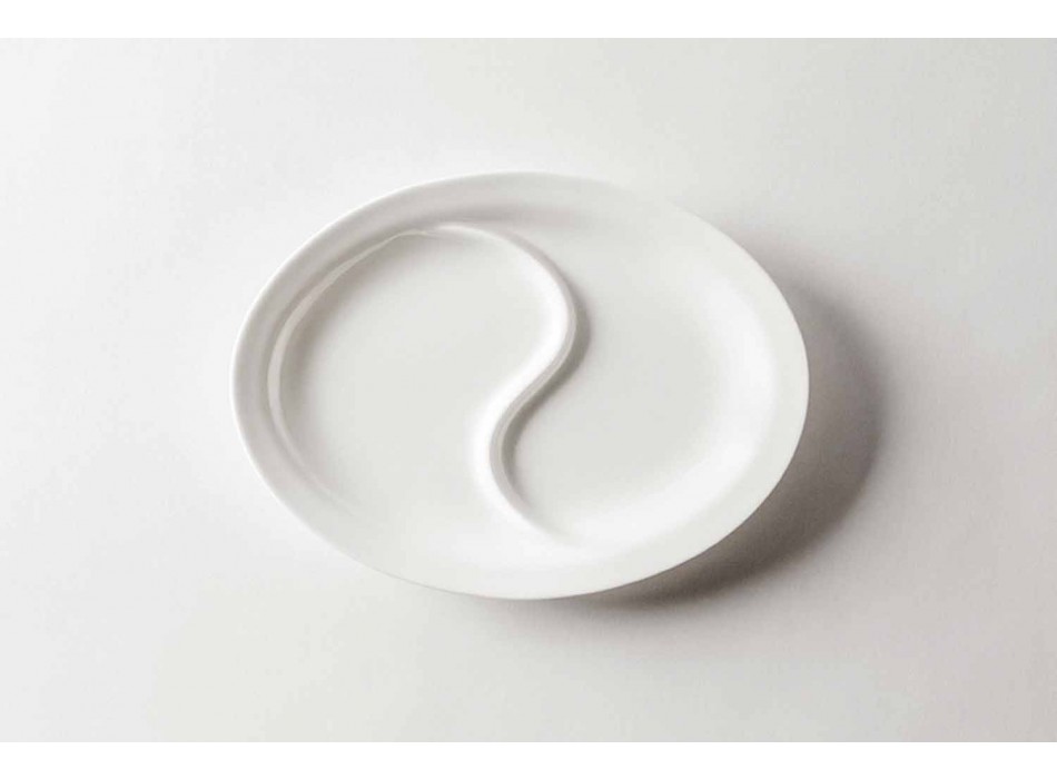Luxus-Design Gourmet-Teller in Keramik 4 Stück - Flavia Viadurini