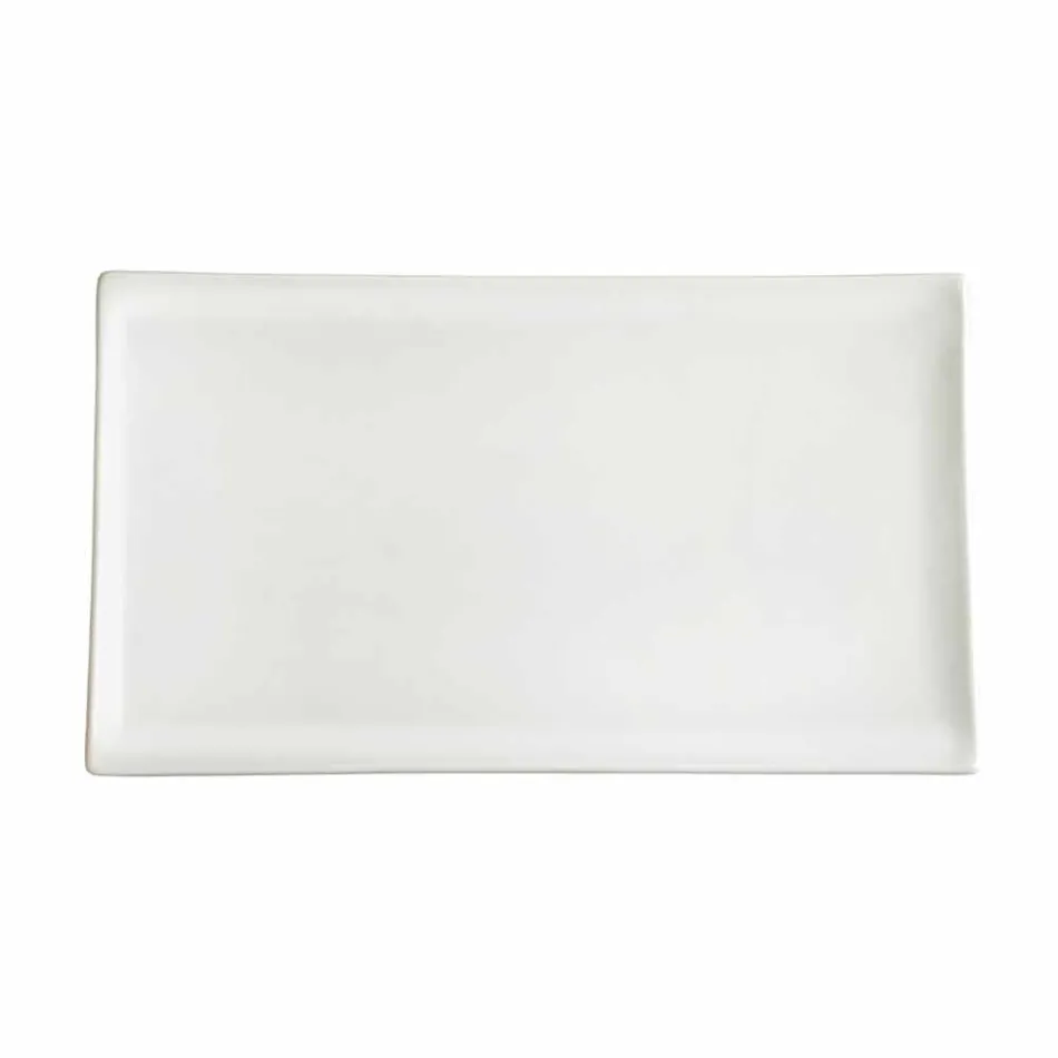 Weißes Porzellan Abendessen oder Servieren von Gerichten - Nalah Viadurini