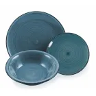 Geschirrservice in harten Dolomitblautönen 18-teilig - Abruzzen Viadurini