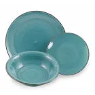 Geschirrservice in harten Dolomitblautönen 18-teilig - Abruzzen Viadurini