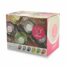 Ethnischer Geschirrservice aus Porzellan und farbigem und modernem Steinzeug 18 Stück - Fez Viadurini