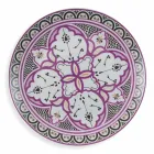 Ethnischer Geschirrservice aus Porzellan und farbigem und modernem Steinzeug 18 Stück - Fez Viadurini